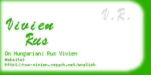 vivien rus business card